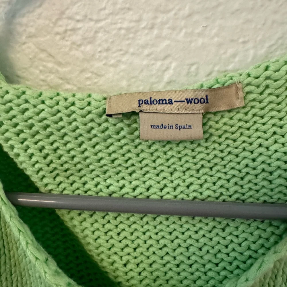 Paloma Wool Mint Green Sleeveless Knit crop top - Picture 6 of 6
